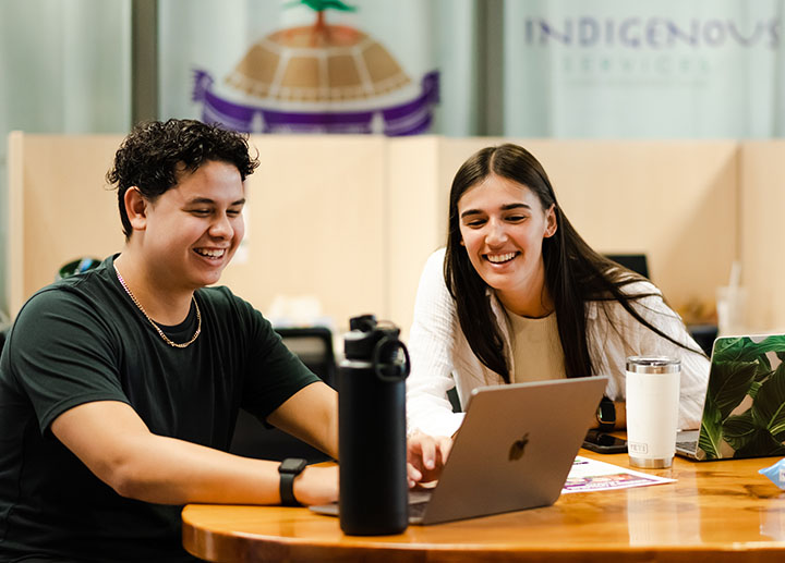 Student working together at Western's Indigenous Student Centre